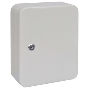 vidaXL Caixa de Chaves com bloqueio Ivory 20 x 7,5 x 25 cm A&ccedil;o
