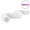 vidaXL Conduta de exaust&atilde;o PVC 6 m &Oslash;20 cm