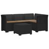 vidaXL Sof&aacute; de Jardim para 4 Pessoas com Almofadas Estilo Rattan PP
