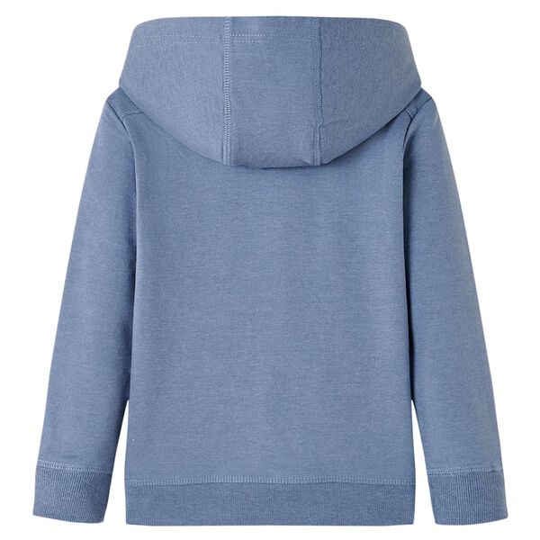 Sweatshirt para crian&ccedil;a com capuz azul mesclado 128