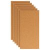 vidaXL Folha de Corti&ccedil;a 6 pcs Castanho 100 x 50 cm Corti&ccedil;a