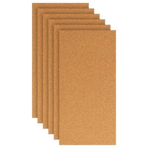 vidaXL Folha de Corti&ccedil;a 6 pcs Castanho 100 x 50 cm Corti&ccedil;a