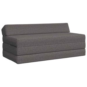 vidaXL Sof&aacute; Cama Dobr&aacute;vel Cinzento-claro 120 x 60 x 49 cm Tecido