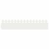 vidaXL Delimitadores de relvado 20 unid. 103 x 0,05 x 22 cm A&ccedil;o Branco