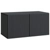 vidaXL Gabinete de TV de Parede 59,5 x 31 x 30 cm Preto
