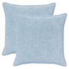 vidaXL Capa almofada 2 unid. HOUTEN Azul-Claro 80 x 80 cm