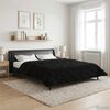 vidaXL Duvet de Ano Inteiro Colchonete Preto 240 x 260 cm
