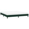 vidaXL Estrutura de cama sem colch&atilde;o 200x220 cm veludo verde-escuro