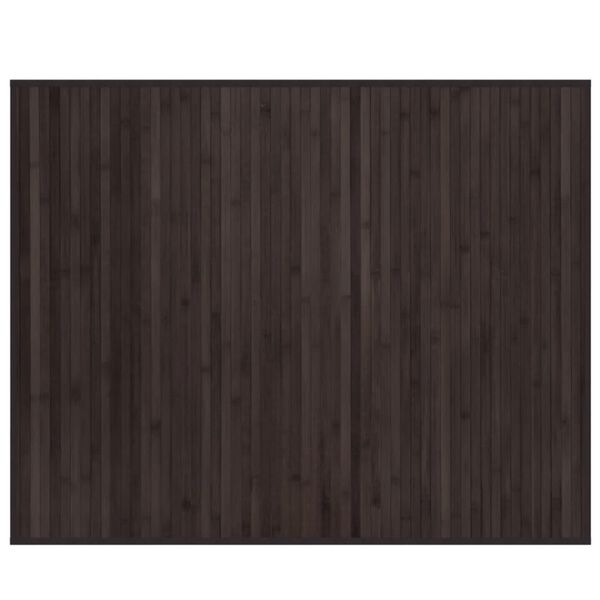 vidaXL Tapete retangular 80x100 cm bambu castanho-escuro