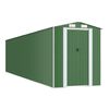 vidaXL Abrigo de jardim 192x855x223 cm a&ccedil;o galvanizado verde