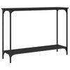 vidaXL Mesa consola 101x30,5x75 cm derivados de madeira preto