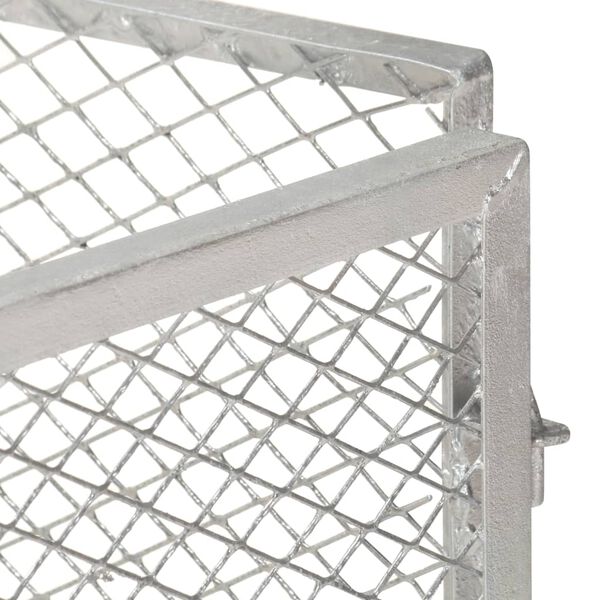 vidaXL Compostor de jardim 85x85x70 cm ferro galvanizado