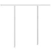 vidaXL Conjunto de postes para toldo 300x245 cm ferro