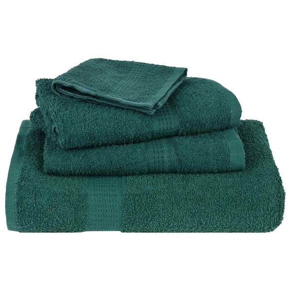 vidaXL Toalhas de banho FROGN 2pcs 70x140 cm 360 g/m&sup2; verde