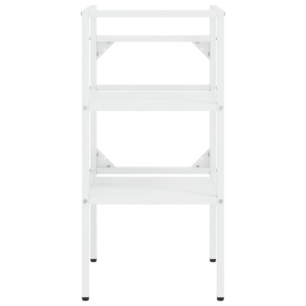 vidaXL Estrutura p/ lavat&oacute;rio casa de banho ferro 40x38x83 cm branco