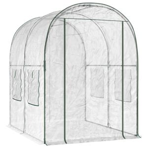 vidaXL Estufa com Estrutura 160 x 200 x 192,5 cm PVC Transparente