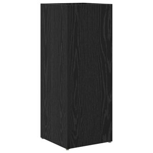 vidaXL Suporte de Guarda-Sol Carvalho Preto 25 x 24,5 x 64 cm