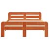vidaXL Cama sem colch&atilde;o 120x190 cm madeira pinho maci&ccedil;a castanho-mel