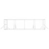 vidaXL Canil de exterior 8x4x2 m a&ccedil;o galvanizado prateado