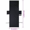 vidaXL Toalhas para Espregui&ccedil;adeira 2 pcs Preto 210 x 75 cm