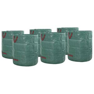 vidaXL Sacolas de Lixo do Jardim 12 unid. 120 l Verde Polipropileno