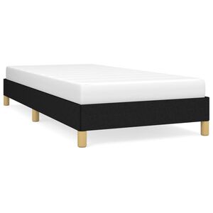 vidaXL Estrutura de cama sem colch&atilde;o 100x200 cm tecido preto
