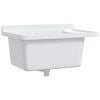 vidaXL Lavat&oacute;rio de parede 60x40x28 cm resina branco