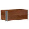vidaXL Colares p/ paletes 2 pcs 100x50cm madeira pinho maci&ccedil;a castanho
