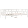 vidaXL Sof&aacute;-cama c/ gavetas 90x190 cm madeira de pinho maci&ccedil;a branco