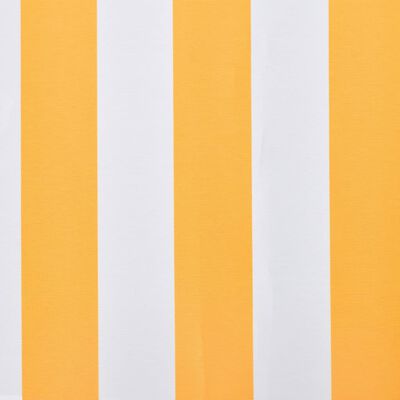 vidaXL Lona para toldo laranja e branco 450x300 cm