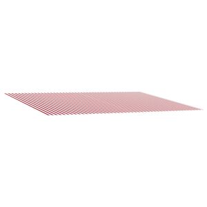 vidaXL Tecido de substitui&ccedil;&atilde;o para toldo Vermelho e Branco Poli&eacute;ster