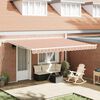 vidaXL Toldo Riscas Manual Multicolor 4,5 &times; 3,5 m Poli&eacute;ster e metal