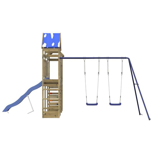 vidaXL Conjunto de brincar para exterior madeira de pinho impregnada