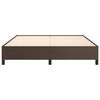 vidaXL Estrutura de cama 180x200cm couro artificial castanho