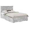 vidaXL Estrutura da Cama Cinzento 120 x 190 cm Derivados de Madeira