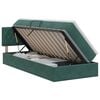 vidaXL Cama com Armazenamento Verde-Escuro 100 x 200 cm Veludo