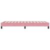 vidaXL Estrutura de cama sem colch&atilde;o 80x220 cm veludo rosa