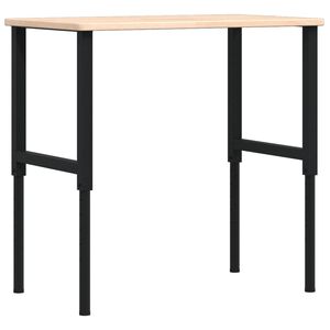 vidaXL Bancada retangular 100x60x(71,5-98) cm madeira carvalho maci&ccedil;a