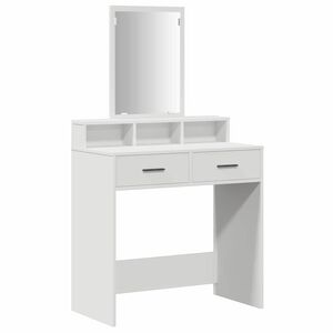 vidaXL Mesa de vestir Branco 79 x 41 x 140 cm Derivados de Madeira