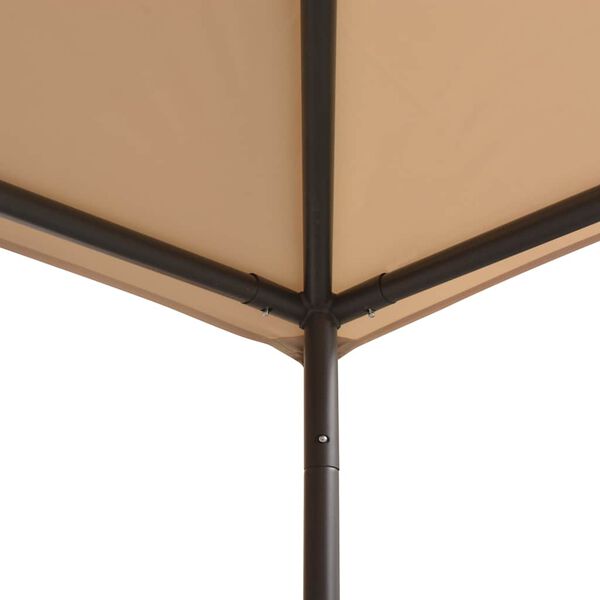 vidaXL Gazebo tenda com toldo 4x4 m a&ccedil;o bege
