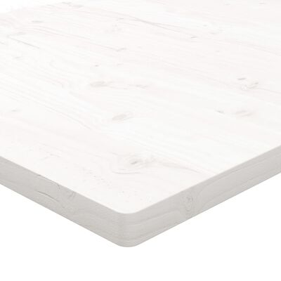 vidaXL Tampo de mesa quadrado 40x40x2,5 cm pinho maciço branco