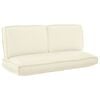 vidaXL Conjunto de Almofadas 3 pcs Creme Tecido Oxford
