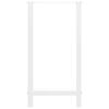 vidaXL P&eacute;s para mesa de bar , brancos, 2 pe&ccedil;as, 50x(90-91) cm, a&ccedil;o