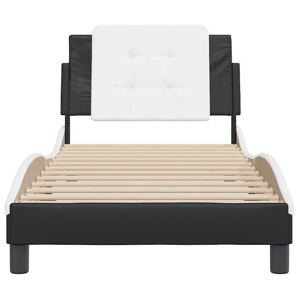 vidaXL Estrutura de cama sem colch&atilde;o Zadar couro artificial 90x190cm
