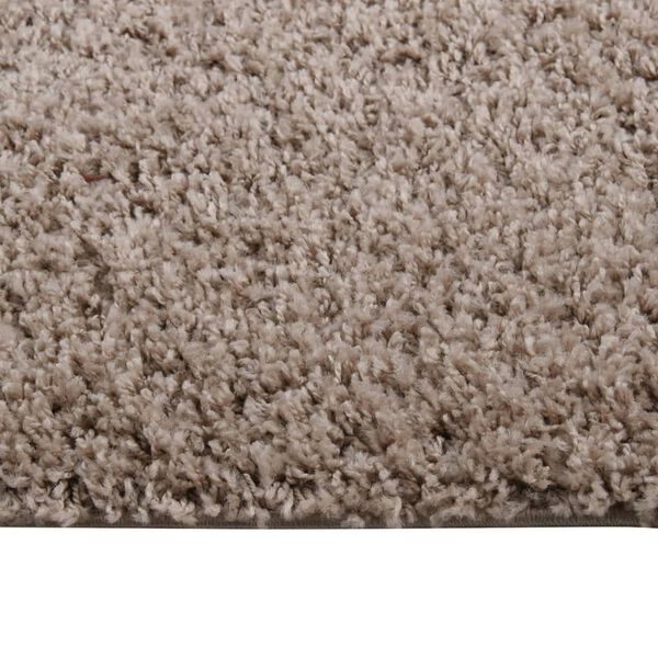 vidaXL Tapete shaggy de pelo alto 160x230 cm bege