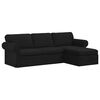 vidaXL Sof&aacute; Preto 245 x 138 x 80 cm tecido