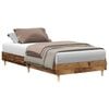 vidaXL Estrutura de cama sem colch&atilde;o 100x200 cm madeira velha