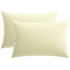 vidaXL Capa almofada 2 pcs HEERLEN Creme 30 x 50 cm Poli&eacute;ster