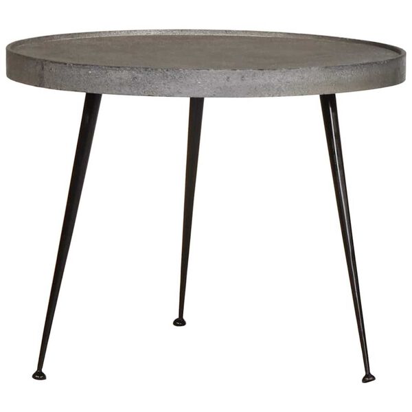 vidaXL Mesas de centro 2 pcs derivados de madeira prateado