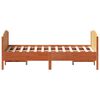 vidaXL Cama sem colch&atilde;o 120x190 cm madeira pinho maci&ccedil;a castanho-mel